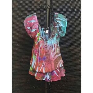 Bright And Colorful FLEURISH Top / Blouse